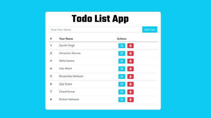 Simple Todo list App