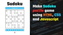 Sudoku Puzzle Game using JavaScript